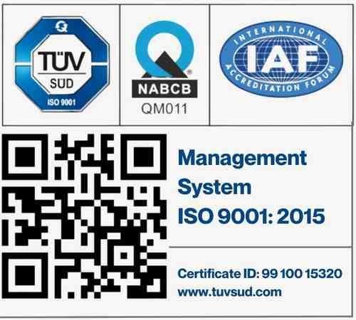 ISO 9001:2015 Certified - TÜV